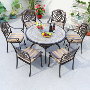 UV-beständiges Gewebe Outdoor-Esszet mit 5-Jahres-Garantie und anpassbarer Rattanfarbe